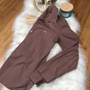 Burberry shirt, size 15-38.Authentic casual button